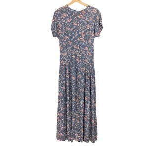 Vintage Toots Pierre Floral Maxi Dress Fairy Lavender Women's Size Small/Medium